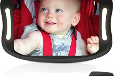 Espejo bebe coche con luz