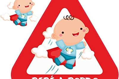 Pegatina bebe a bordo coche