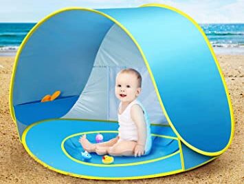 Tienda de playa para bebe