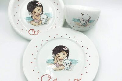Vajilla personalizada bebe